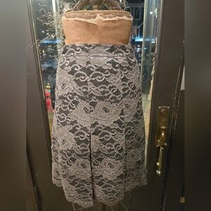 Tory BURCH lace panel Quin Skirt Sz 0 NEW